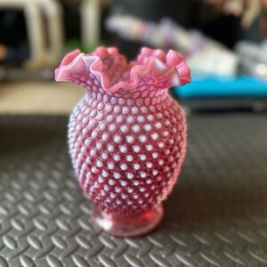 Fenton Cranberry Vase